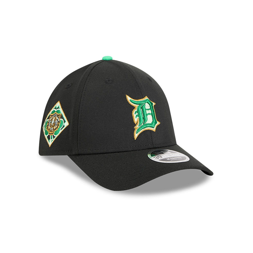 Detroit Tigers Black 2026 St. Patricks Day New Era 39THIRTY M-Crown Stretch Fit Hat