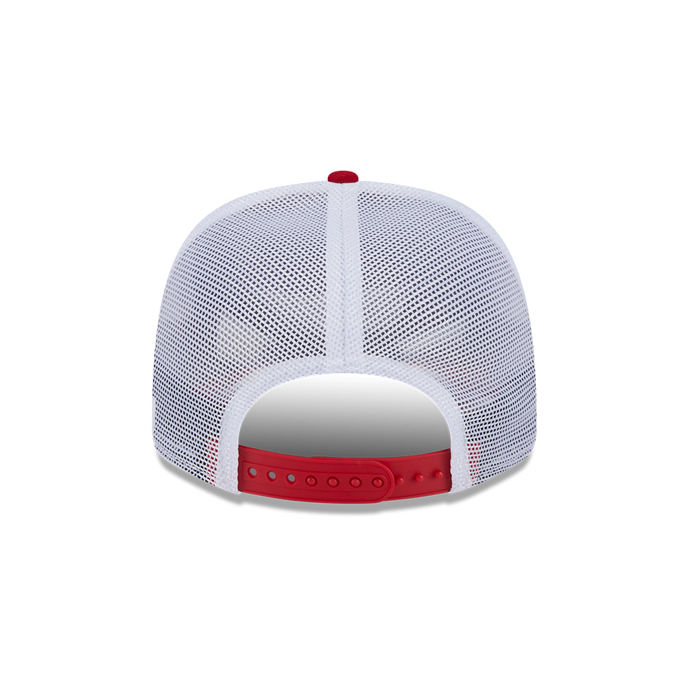 Montreal Canadiens Red and White Mesh Trucker New Era 9SEVENTY Stretch-Snap Hat