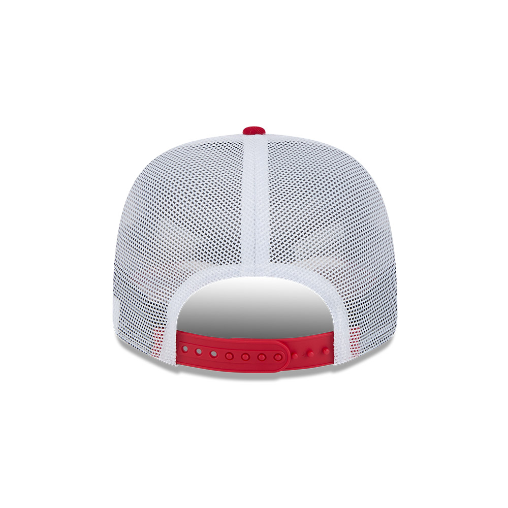 Detroit Red Wings Red and White Mesh Trucker New Era 9SEVENTY Stretch-Snap Hat