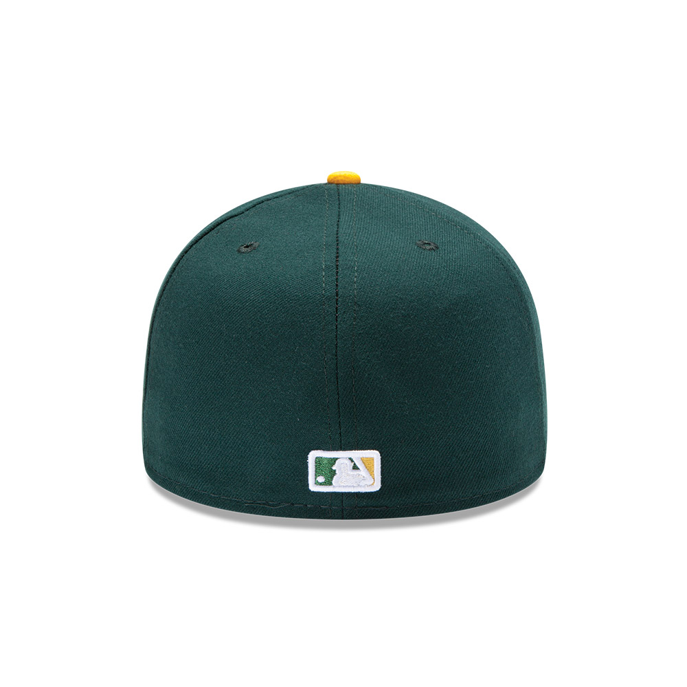 Youth Oakland Athletics Green and Yellow Authentic Collection On-Field Game New Era 59FIFTY Fitted Hat