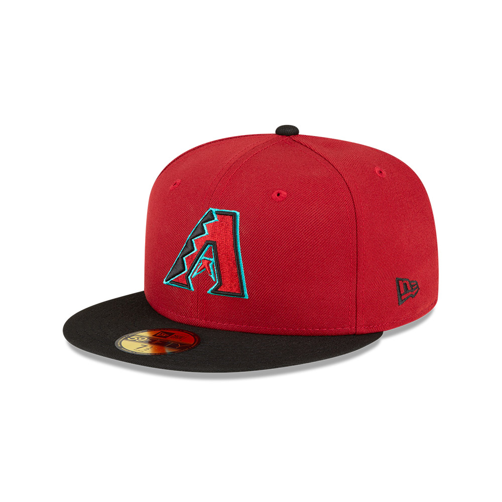 Youth Arizona Diamonbacks Red and Black Authentic Collection On-Field Game New Era 59FIFTY Fitted Hat