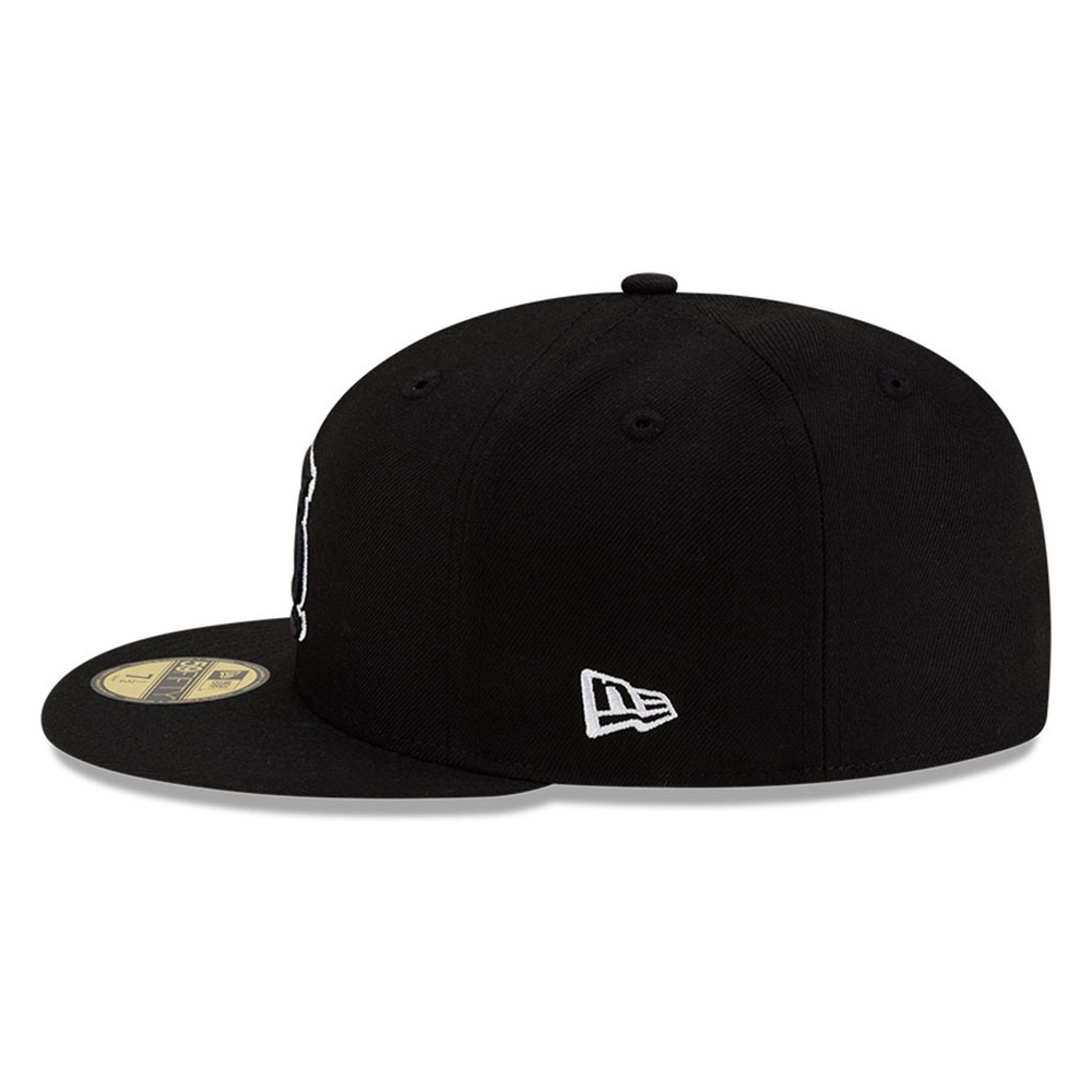 St. Louis Cardinals Black and White Basic New Era 59FIFTY Fitted Hat