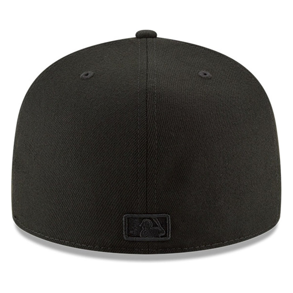 Los Angeles Dodgers Black Basic "D" Logo New Era 59FIFTY Fitted Hat