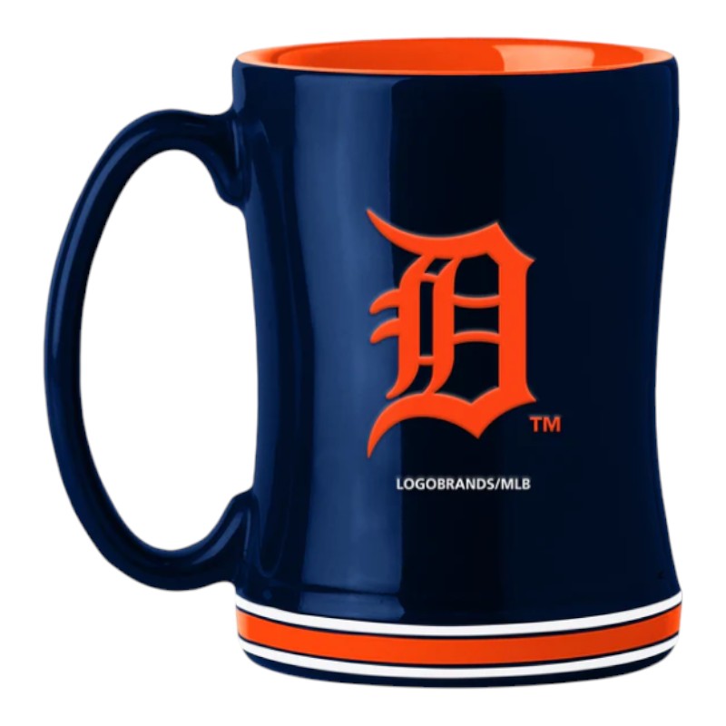 Detroit Tigers Team Color Relief Mug