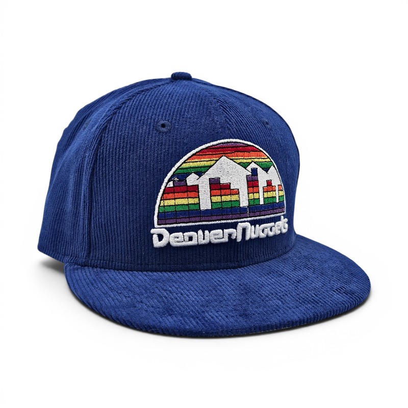 Denver Nuggets Royal Corduroy Leon the Lab HWC Grey UV New Era 59FIFTY Fitted Hat