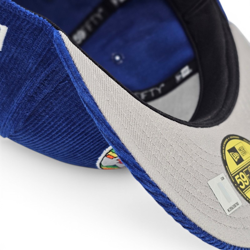 Denver Nuggets Royal Corduroy Leon the Lab HWC Grey UV New Era 59FIFTY Fitted Hat
