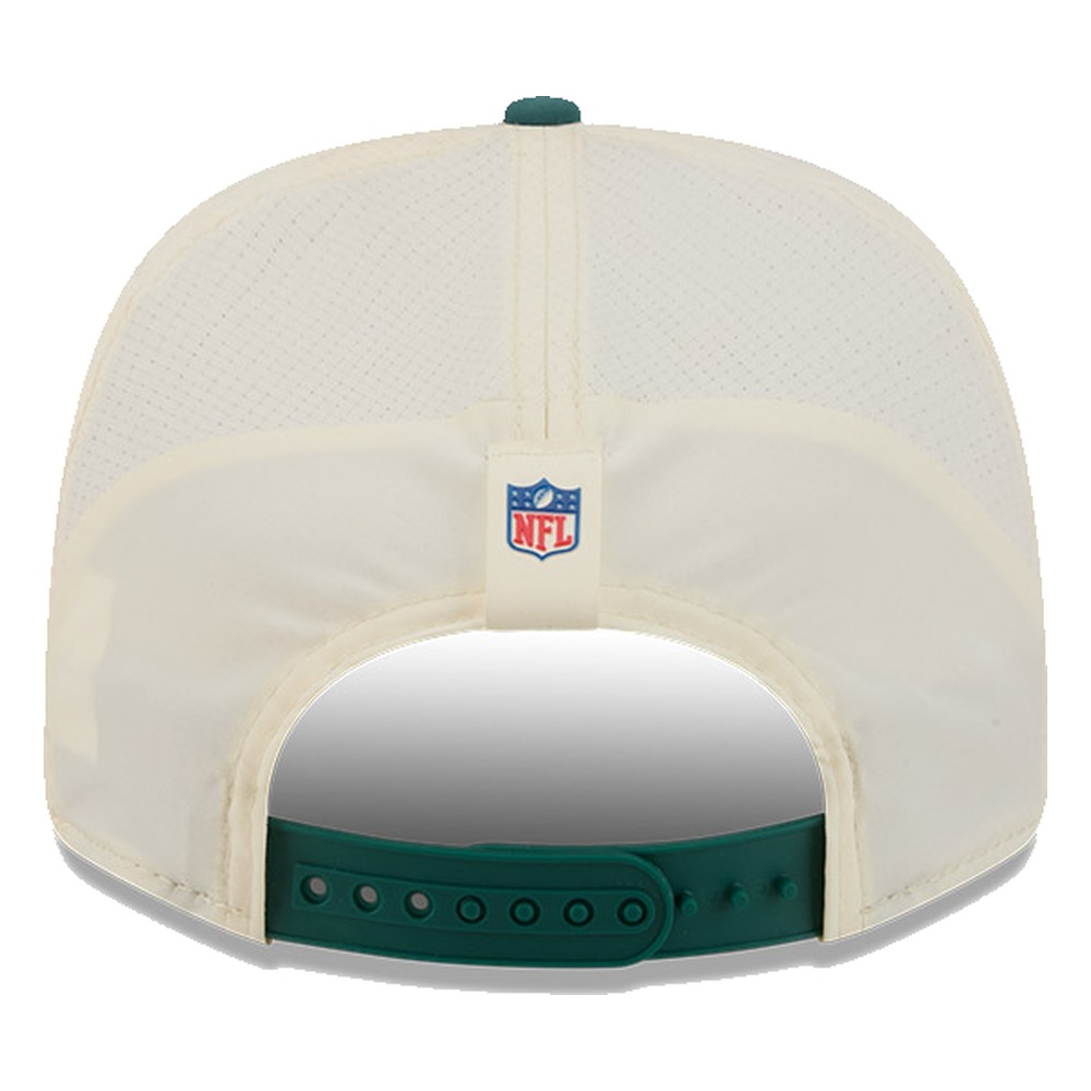 Philadelphia Eagles Cream and Midnight Green 2026 NFL Training Camp New Era 9SEVENTY Adjustable Hat