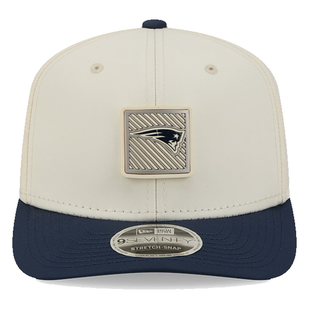 New England Patriots Cream and Navy 2026 NFL Training Camp New Era 9SEVENTY Adjustable Hat