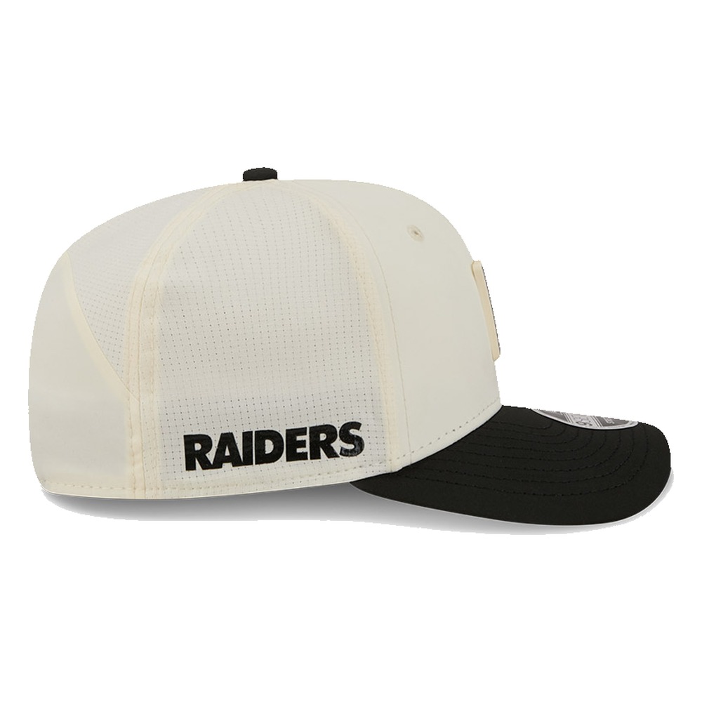 Las Vegas Raiders Cream and Black 2026 NFL Training Camp New Era 9SEVENTY Adjustable Hat