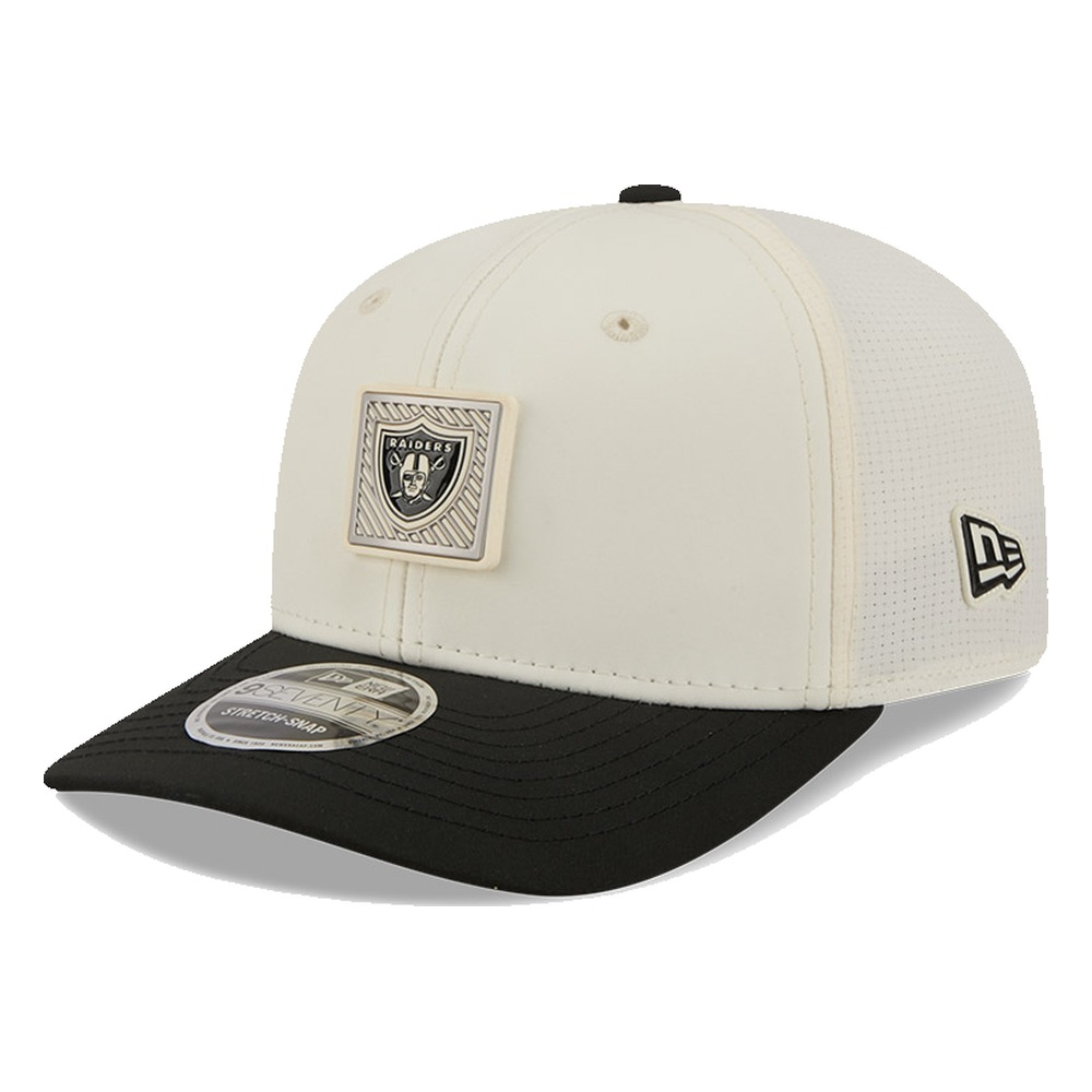 Las Vegas Raiders Cream and Black 2026 NFL Training Camp New Era 9SEVENTY Adjustable Hat