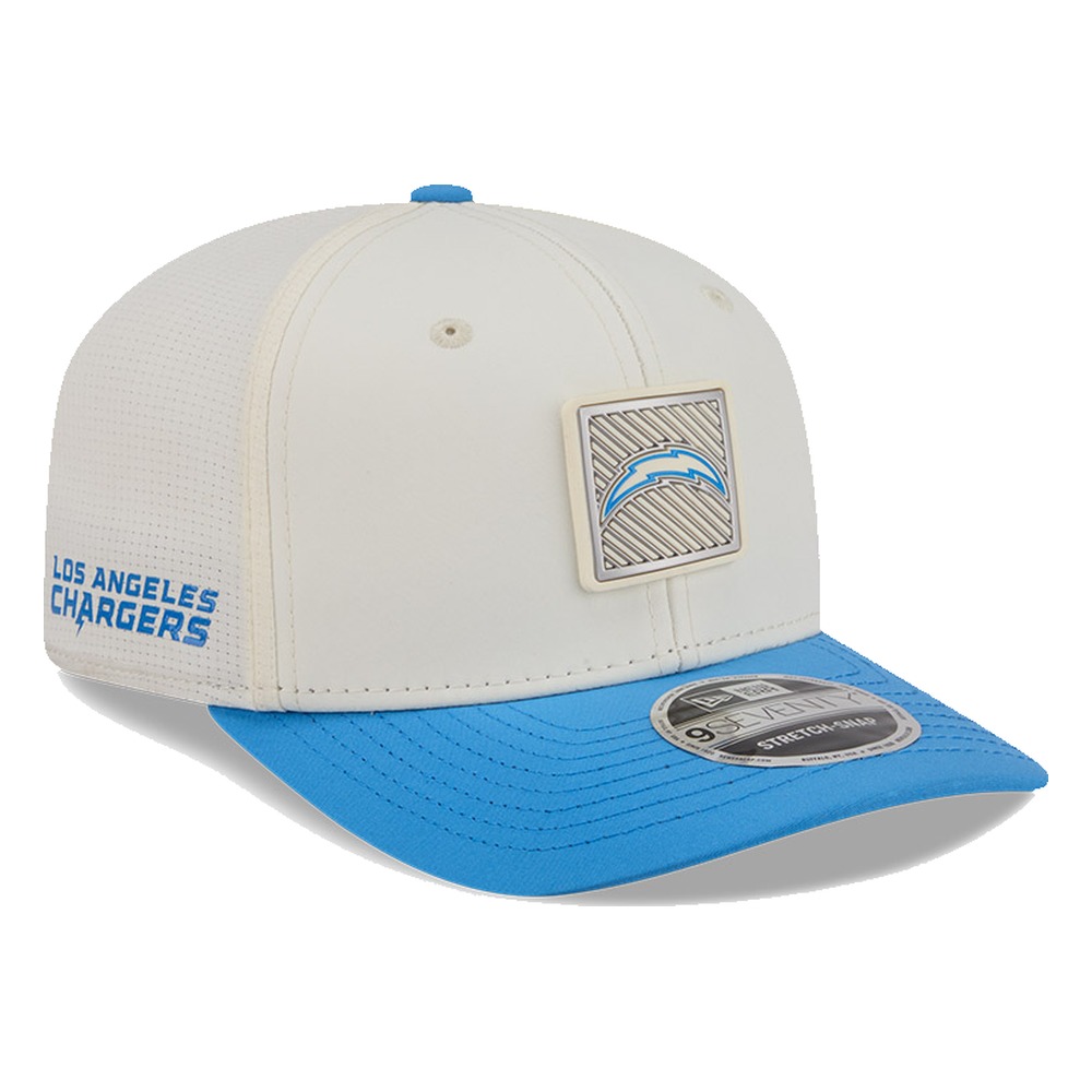 Los Angeles Chargers Cream and Powder Blue 2026 NFL Training Camp New Era 9SEVENTY Adjustable Hat