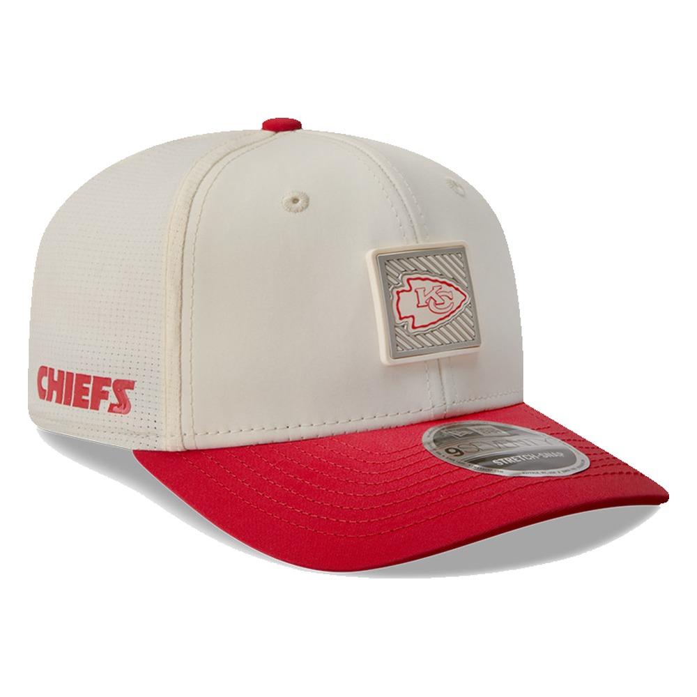 Kansas City Chiefs Cream and Red 2026 NFL Training Camp New Era 9SEVENTY Adjustable Hat