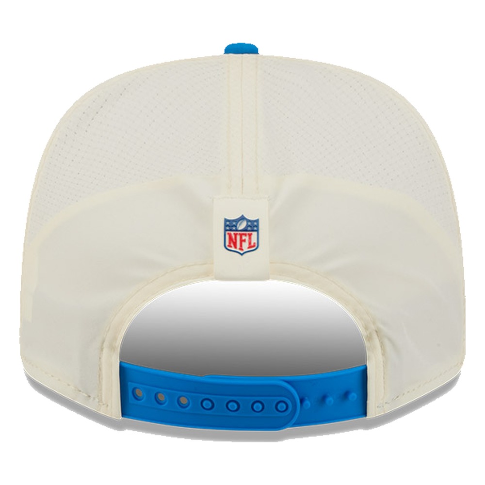 Detroit Lions Cream and Honolulu Blue 2026 NFL Training Camp New Era 9SEVENTY Adjustable Hat