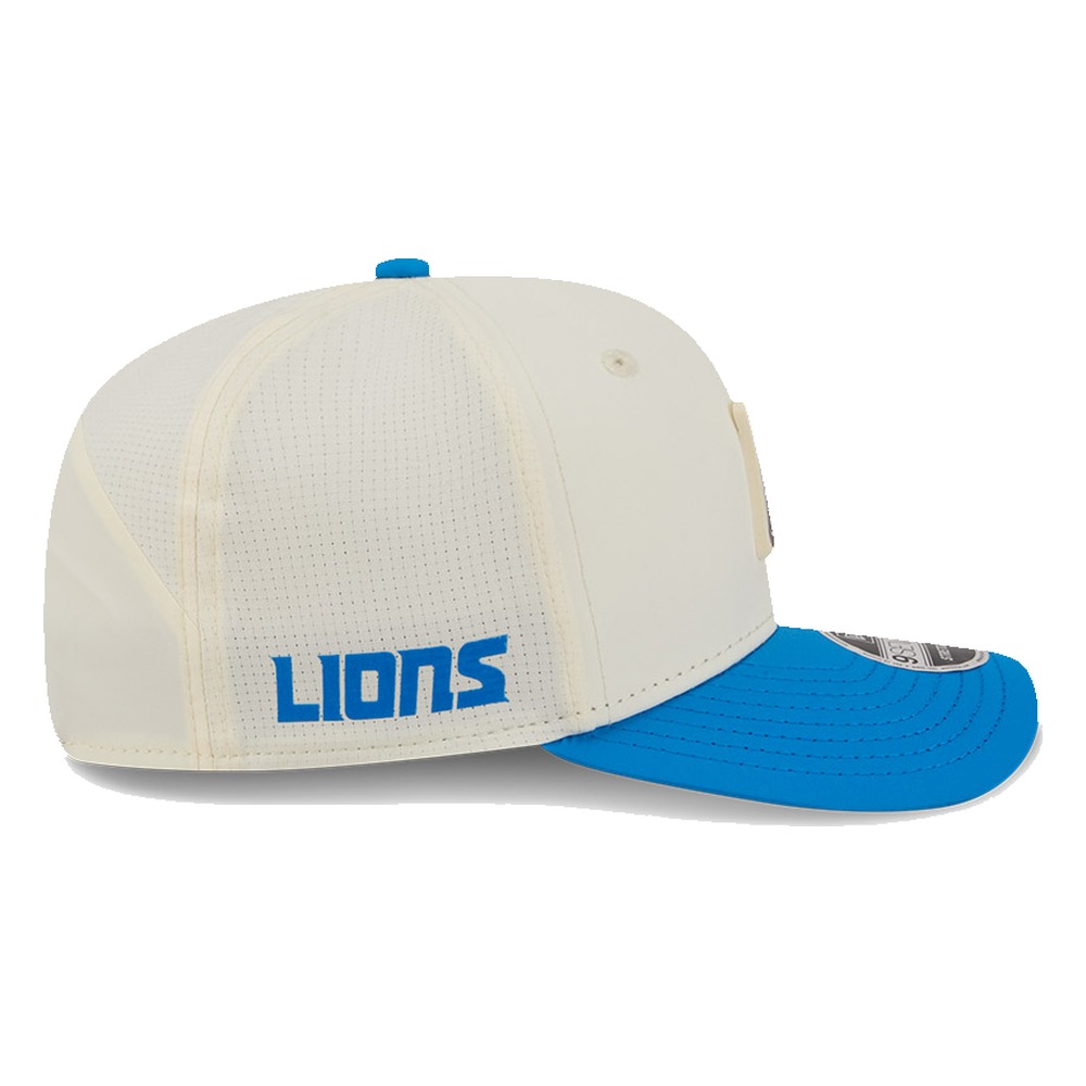 Detroit Lions Cream and Honolulu Blue 2026 NFL Training Camp New Era 9SEVENTY Adjustable Hat