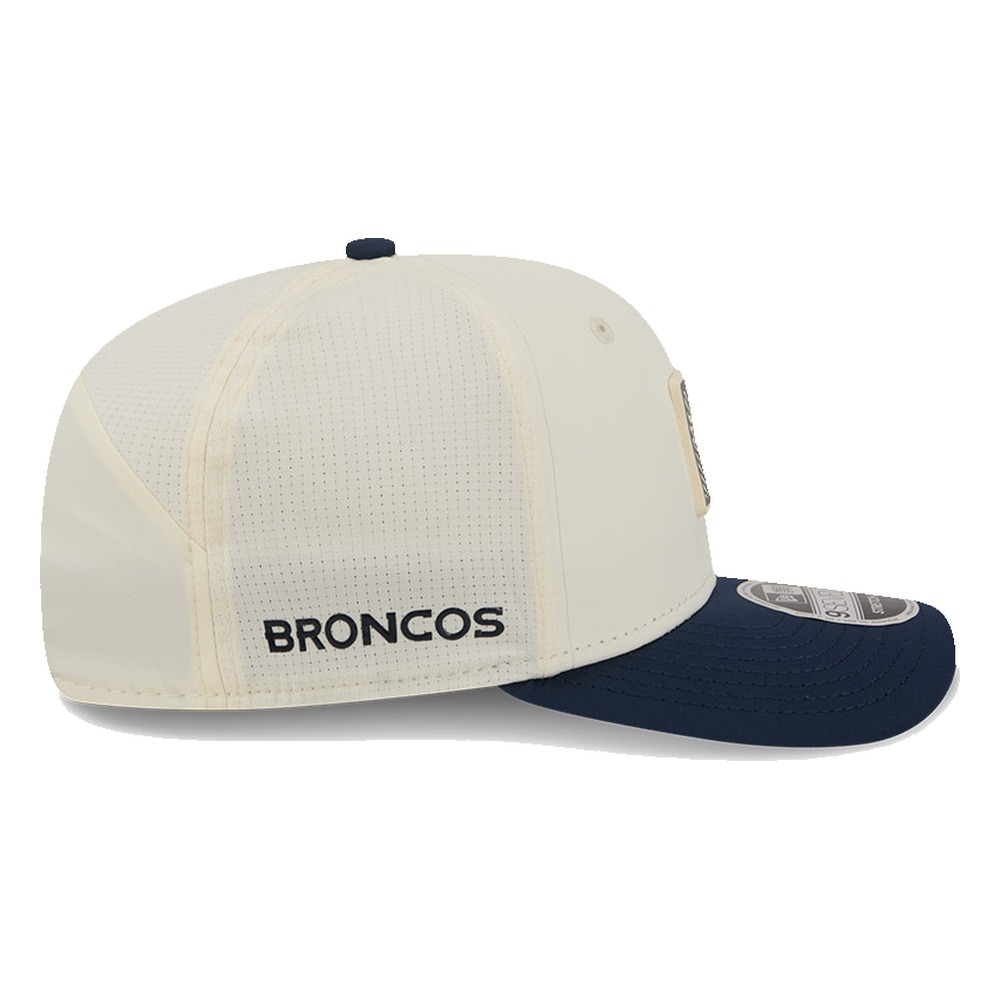 Denver Broncos Cream and Navy 2026 NFL Training Camp New Era 9SEVENTY Adjustable Hat