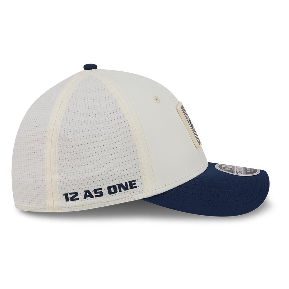 Seattle Seahawks Cream and Navy 2026 NFL Training Camp New Era 39THIRTY M-Crown Flex Hat
