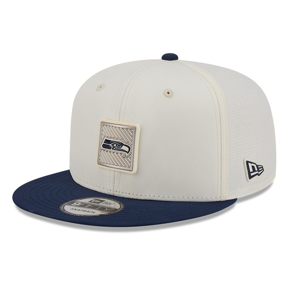 Seattle Seahawks Cream and Navy 2026 NFL Training Camp New Era 9FIFTY Snapback Hat