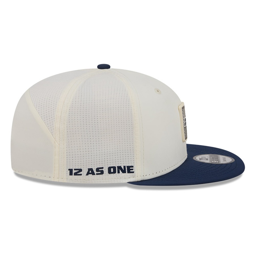 Seattle Seahawks Cream and Navy 2026 NFL Training Camp New Era 9FIFTY Snapback Hat