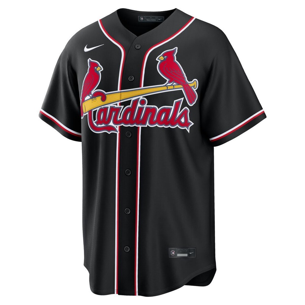 St. Louis Cardinals Masyn Winn Black Fashion Nike Replica Jersey