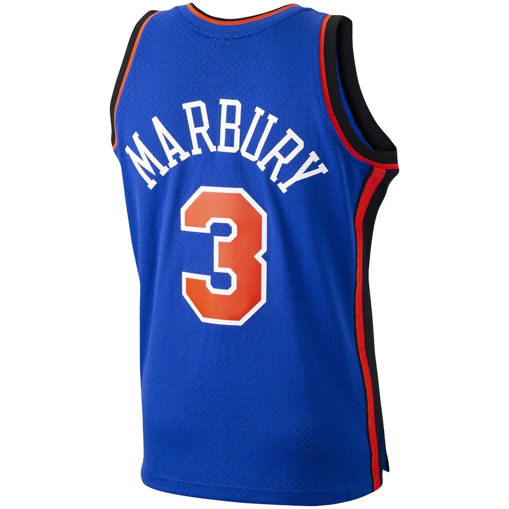 New York Knicks Stephon Marbury Royal Blue Mitchell & Ness 2005-06 Swingman Player Jersey