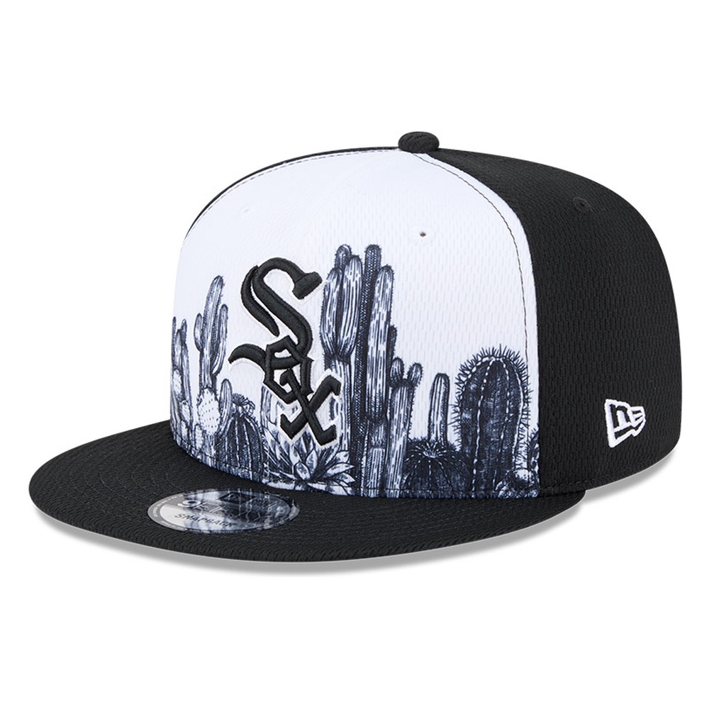 Chicago White Sox Black and White Grow 2026 Spring Training New Era 9FIFTY Snapback Hat