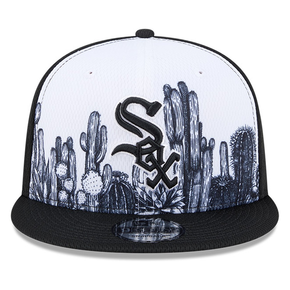 Chicago White Sox Black and White Grow 2026 Spring Training New Era 9FIFTY Snapback Hat