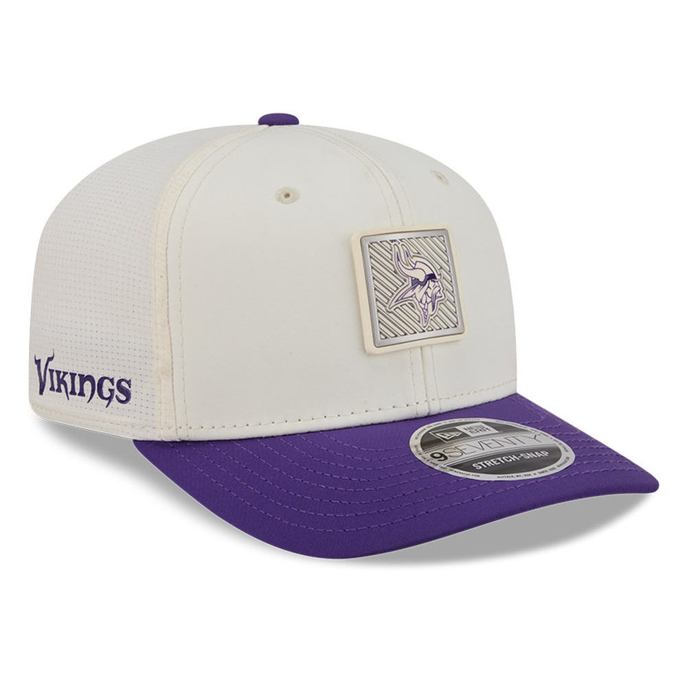 Minnesota Vikings Cream and Purple 2026 NFL Training Camp New Era 9SEVENTY Adjustable Hat