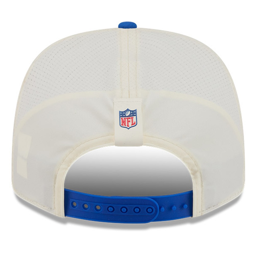 Los Angeles Rams Cream and Royal Blue 2026 NFL Training Camp New Era 9SEVENTY Adjustable Hat