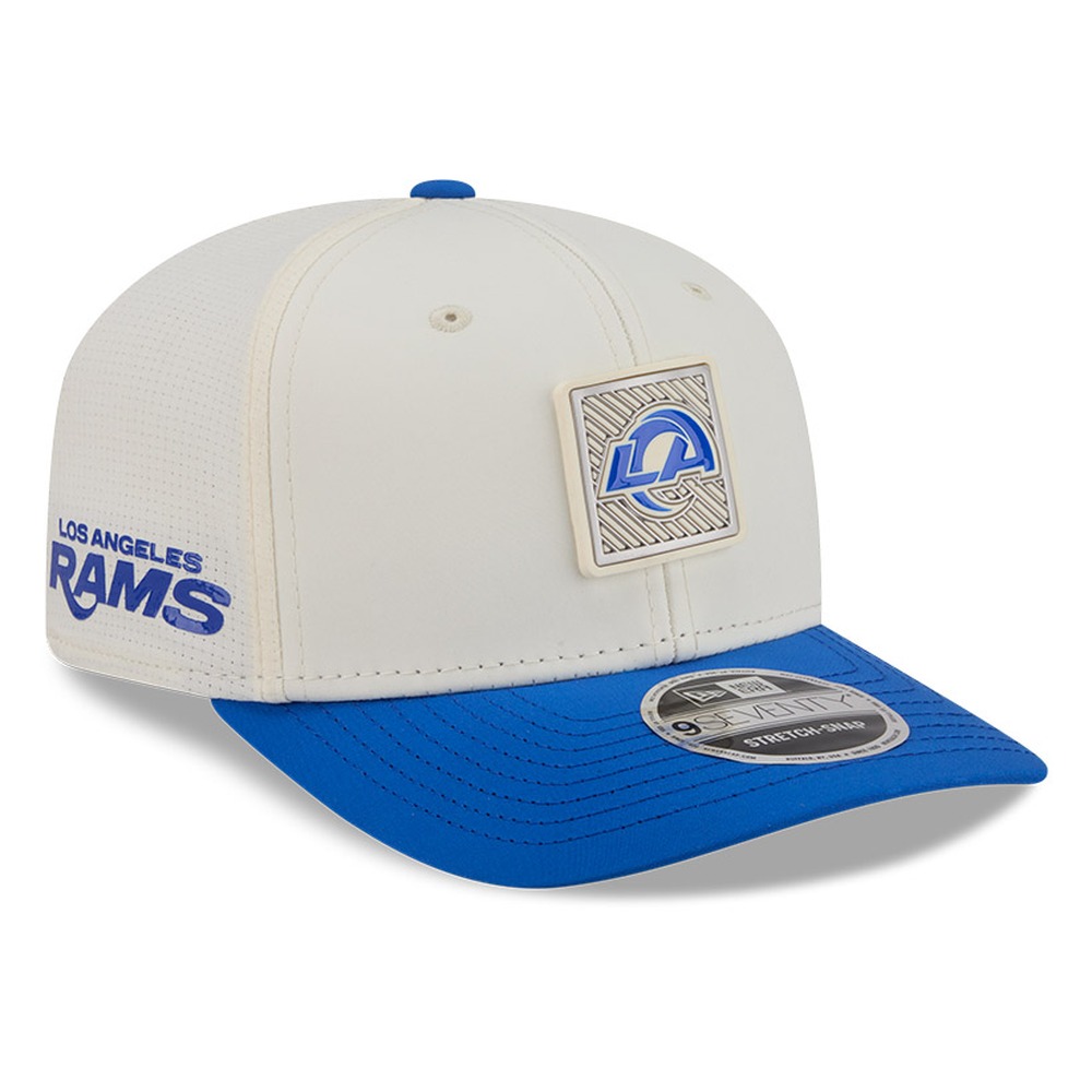 Los Angeles Rams Cream and Royal Blue 2026 NFL Training Camp New Era 9SEVENTY Adjustable Hat