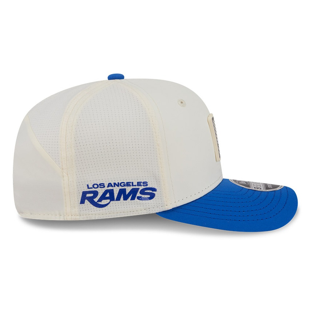 Los Angeles Rams Cream and Royal Blue 2026 NFL Training Camp New Era 9SEVENTY Adjustable Hat
