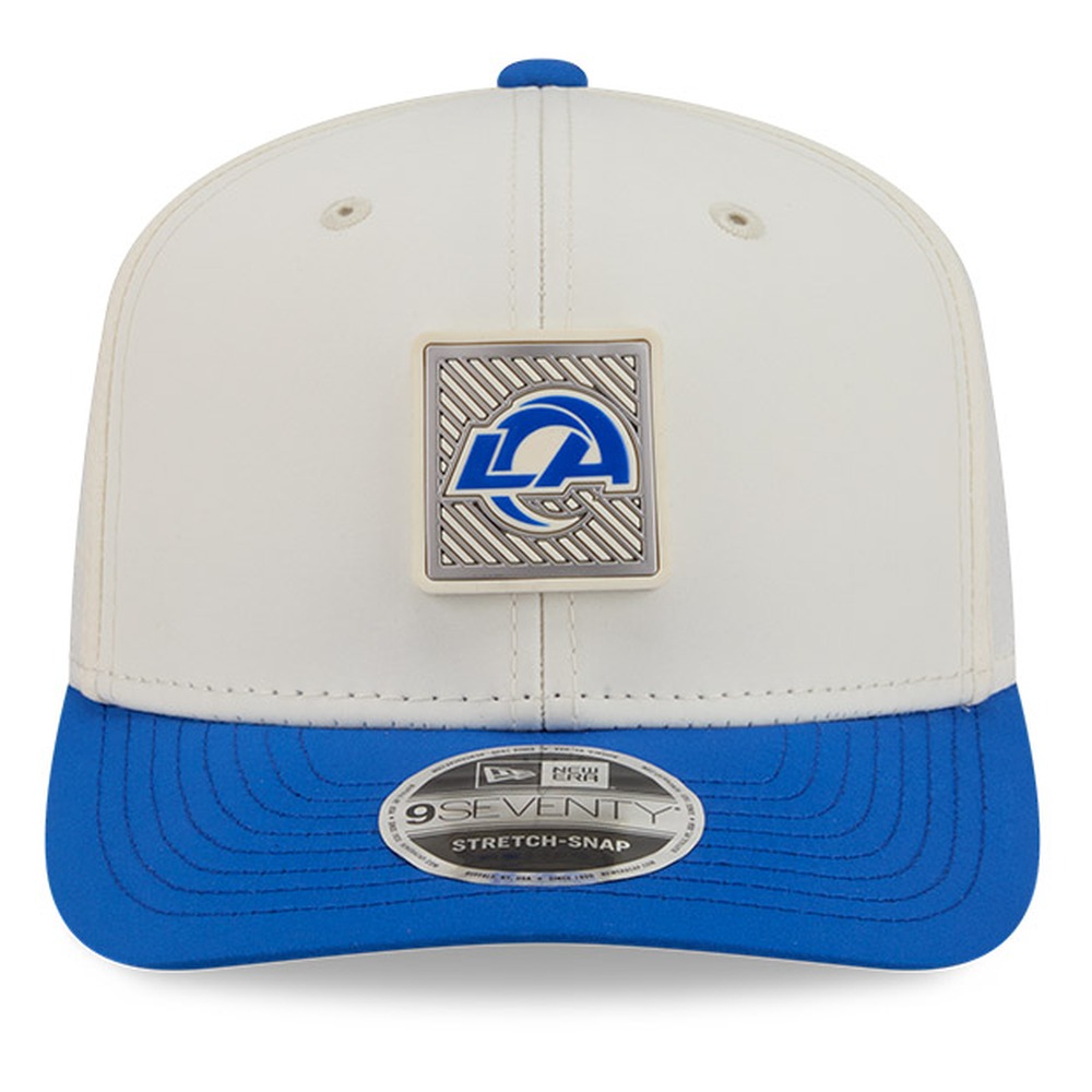 Los Angeles Rams Cream and Royal Blue 2026 NFL Training Camp New Era 9SEVENTY Adjustable Hat