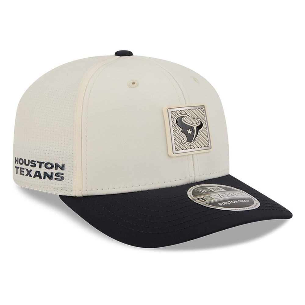 Houston Texans Cream and Navy 2026 NFL Training Camp New Era 9SEVENTY Adjustable Hat