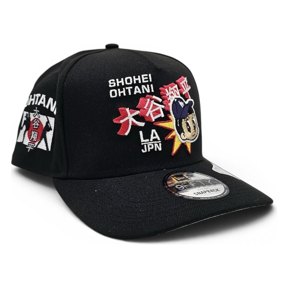 Los Angeles Dodgers Black Shohei Ohtani Patch Leon in the Lab New Era 9FIFTY A-Frame Hat