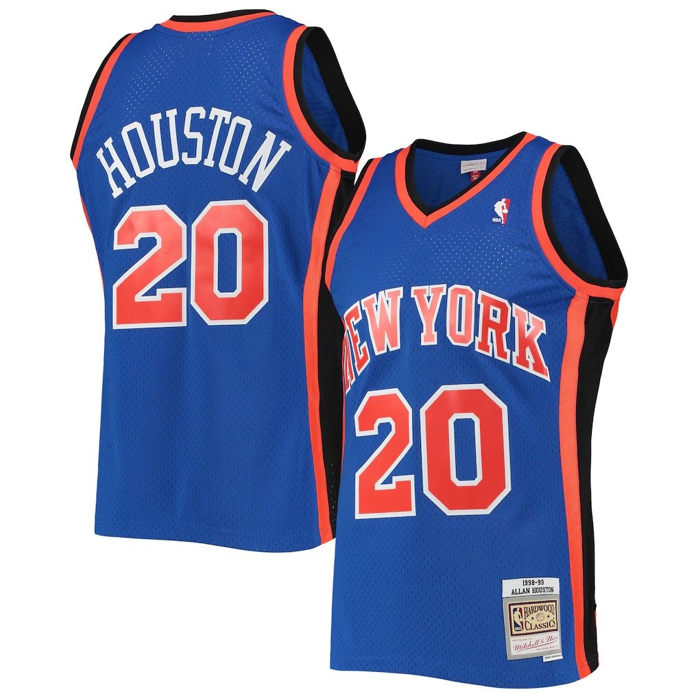 New York Knicks Allan Houston Royal Blue Mitchell & Ness 1998-99 Hardwood Classics Swingman Jersey