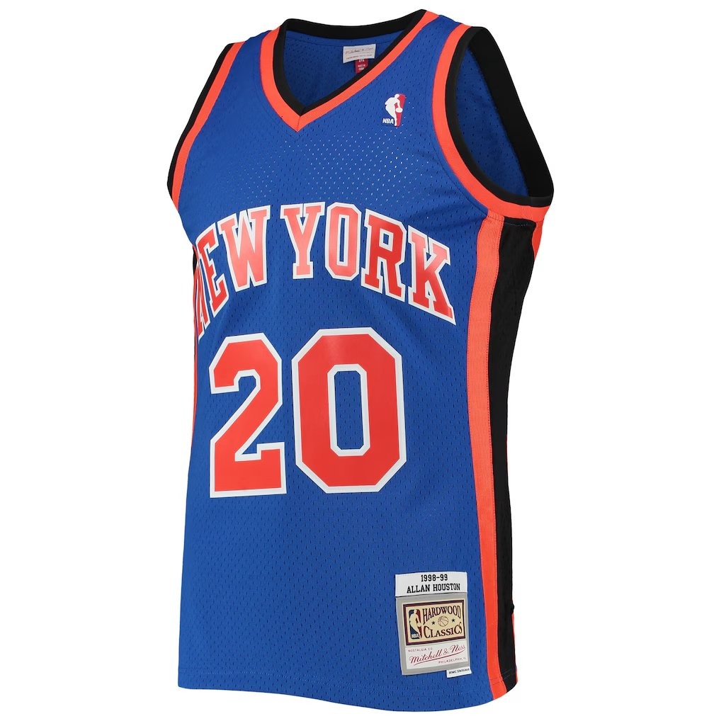 New York Knicks Allan Houston Royal Blue Mitchell & Ness 1998-99 Hardwood Classics Swingman Jersey