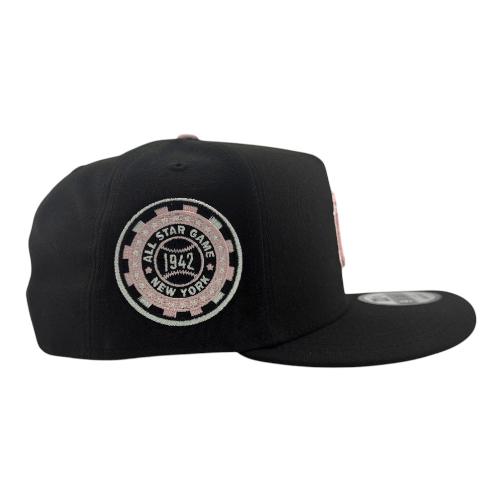 New York Yankees Black and Pink 1942 ASG Patch New Era 9FIFTY A-Frame Hat