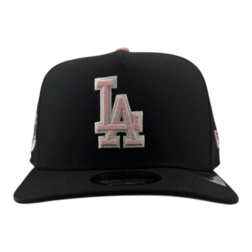Los Angeles Dodgers Black and Pink 1963 World Series Patch New Era 9FIFTY A-Frame Hat