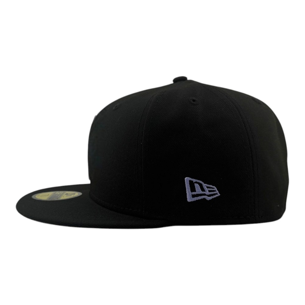 Atlanta Braves Black and Lavender New Era 59FIFTY Fitted Hat