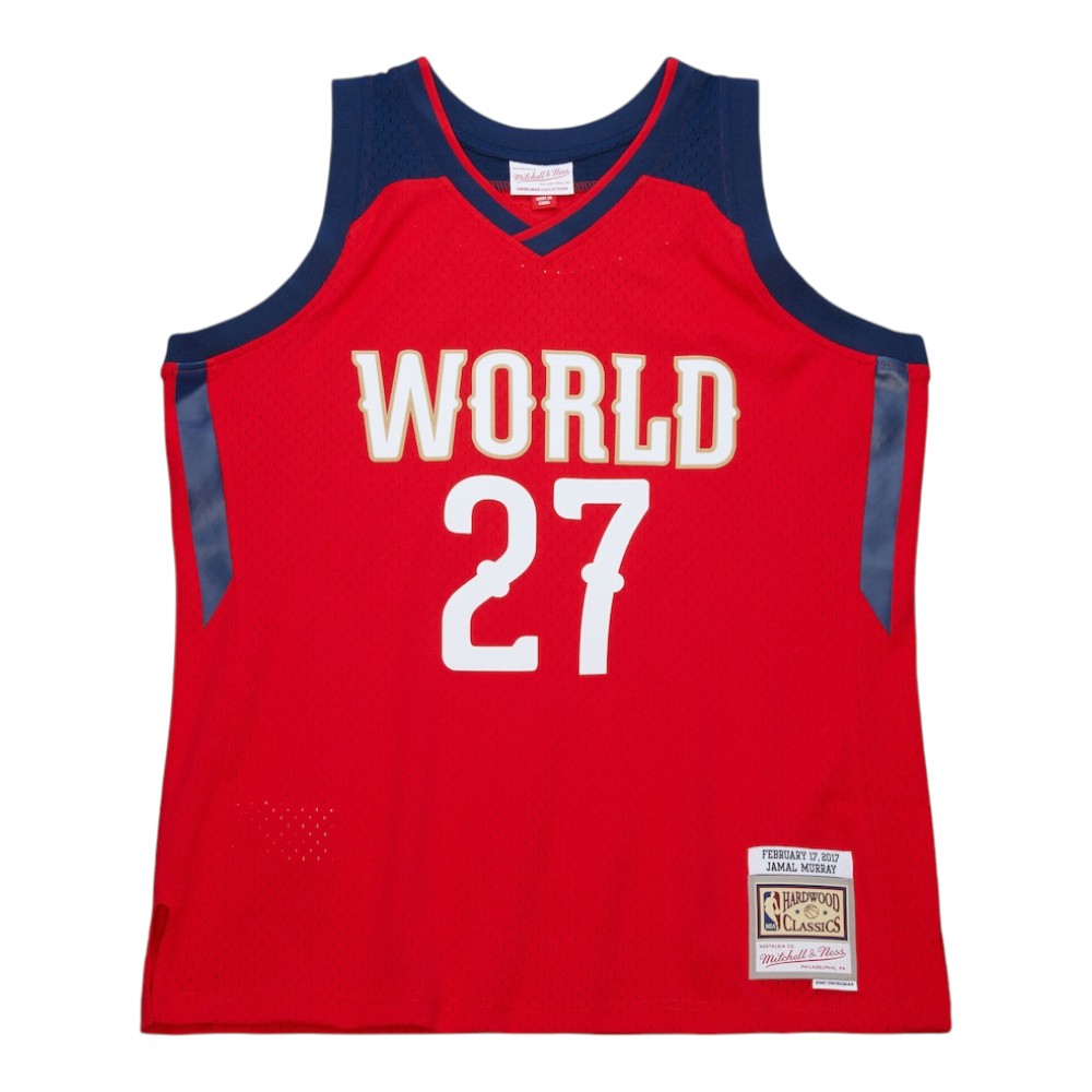Denver Nuggets Jamal Murray Red Mitchell & Ness 2017 NBA Rising Stars Swingman Jersey