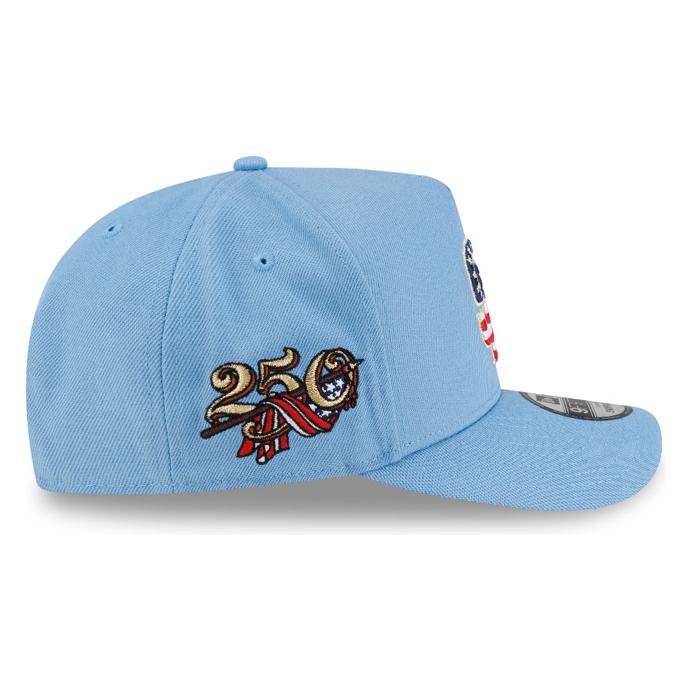 San Diego Padres Sky Blue USA Logo 250th Anniversary Patch New Era 9FIFTY A-Frame Snapback Hat
