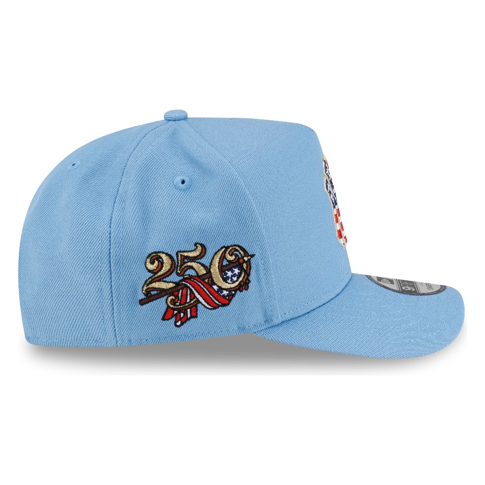 New York Yankees Sky Blue USA Logo 250th Anniversary Patch New Era 9FIFTY A-Frame Snapback Hat