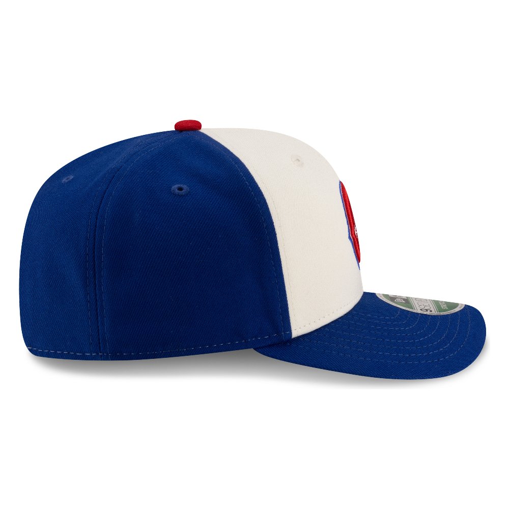 Chicago Cubs Chrome and Royal Blue Throwback New Era 9SEVENTY Stretch-Snap Hat