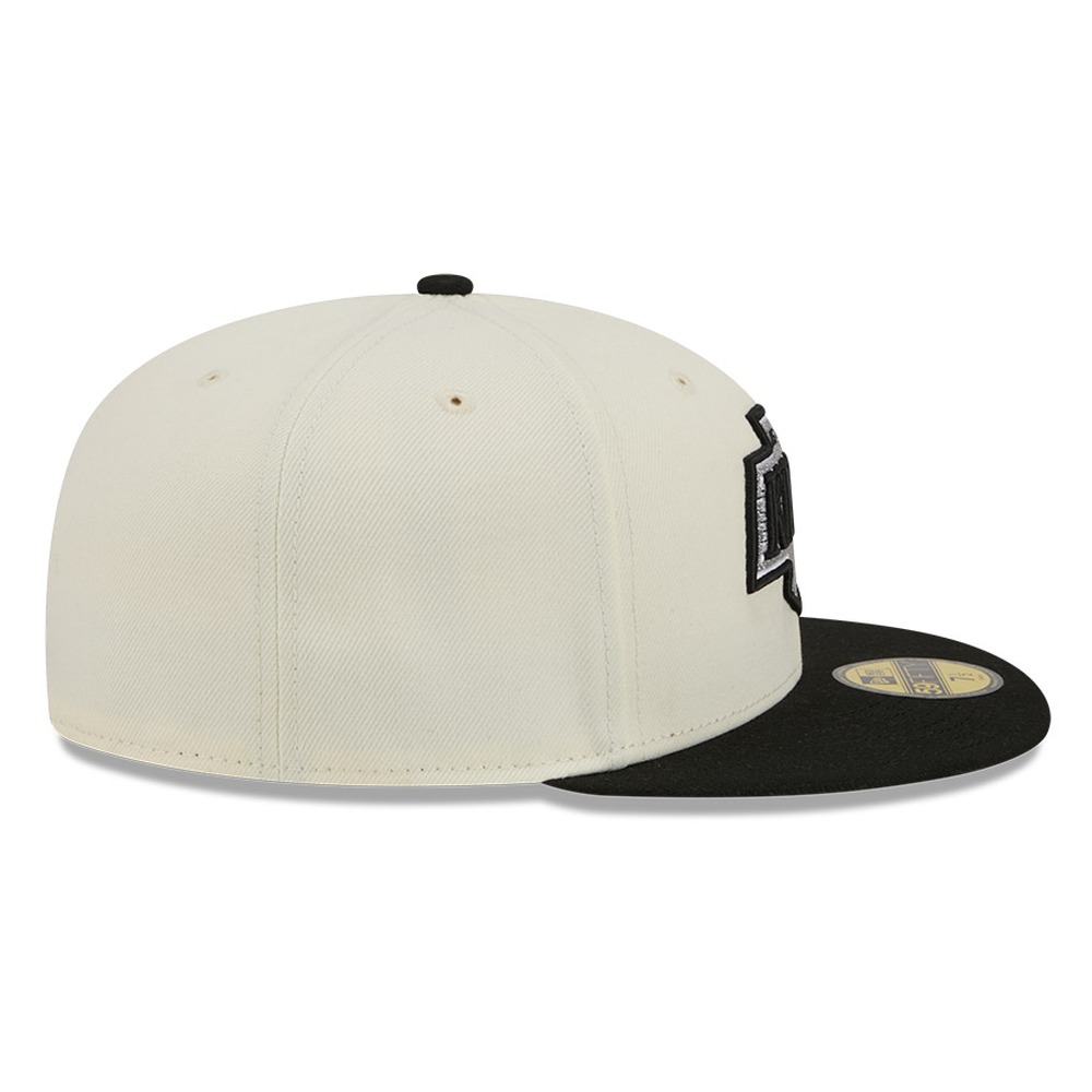Los Angeles Kings Chrome White Two Tone Basic New Era 59FIFTY Fitted Hat