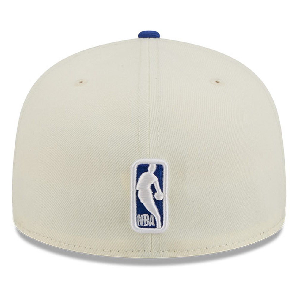 New York Knicks Chrome White Two Tone Basic Era 59FIFTY Fitted Hat