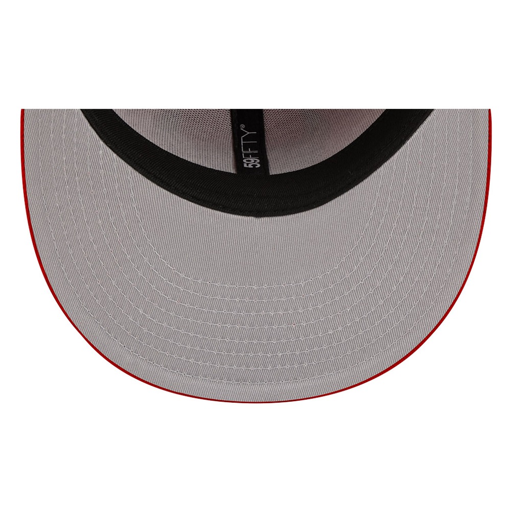 Chicago Bulls Scarlet Red and Black Basic New Era 59FIFTY Fitted Hat