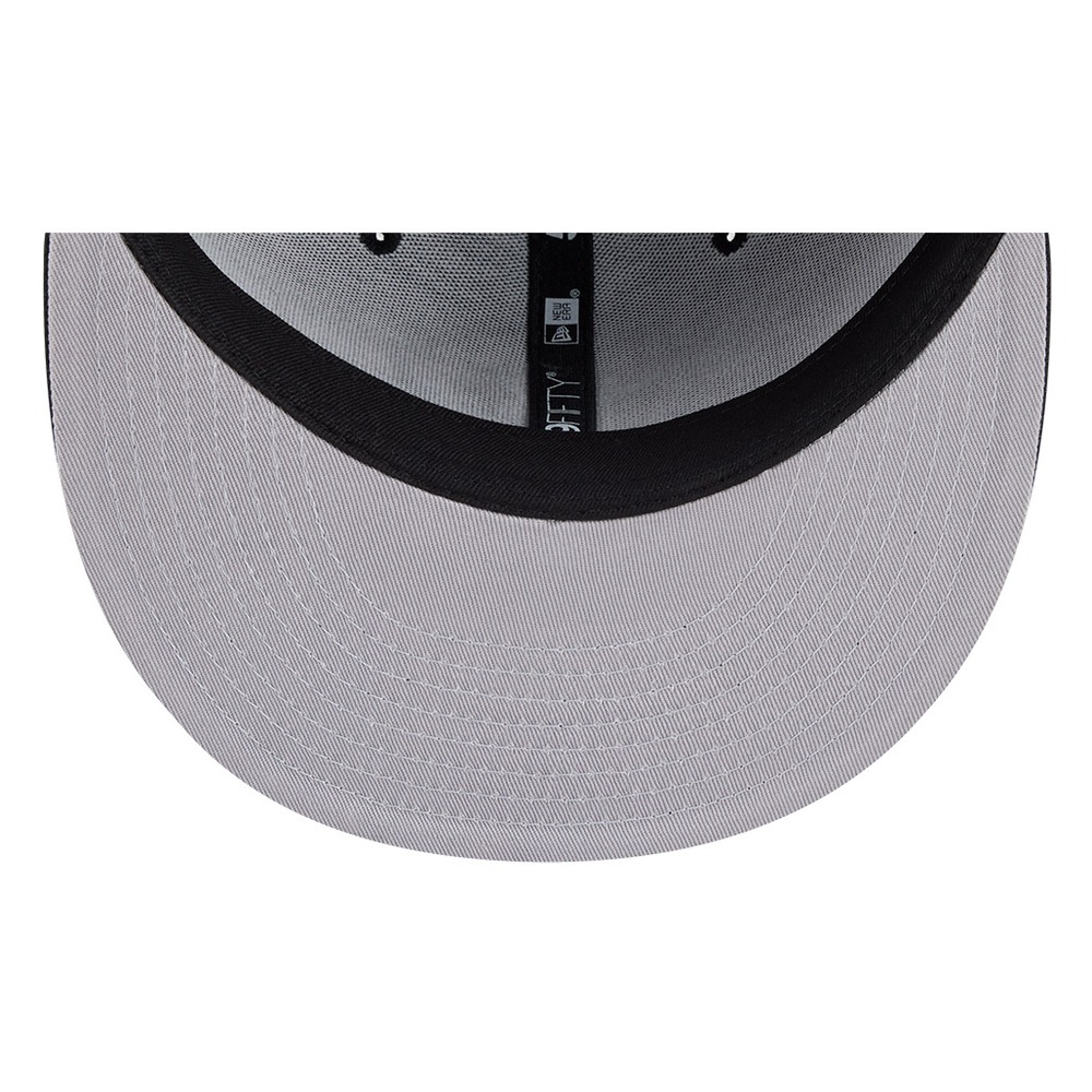 Pittsburgh Steelers Black White Outline Basic New Era 59FIFTY Fitted Hat
