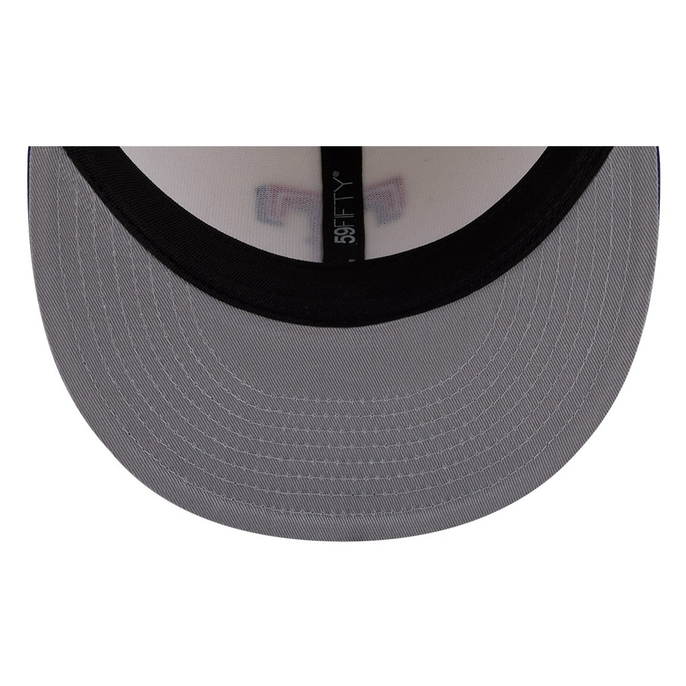 Texas Rangers Chrome White Two Tone Basic New Era 59FIFTY Fitted Hat