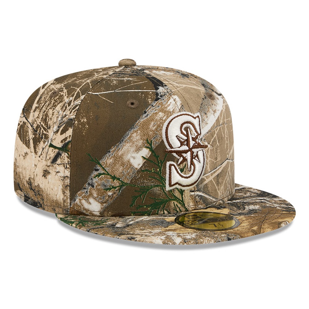 Seattle Mariners Realtree APX Camo Basic New Era 59FIFTY Fitted Hat