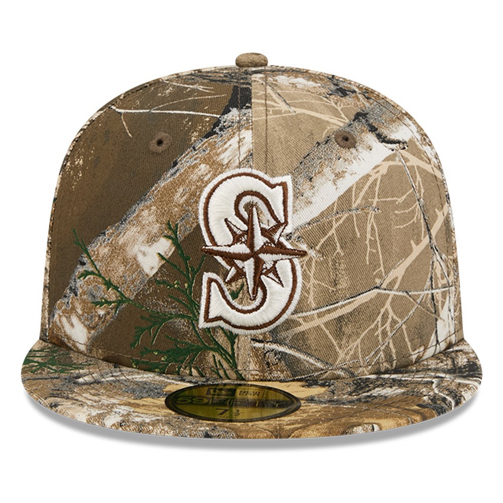 Seattle Mariners Realtree APX Camo Basic New Era 59FIFTY Fitted Hat
