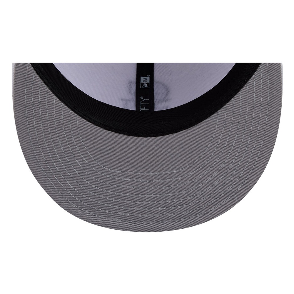 Seattle Mariners White and Black Basic New Era 59FIFTY Fitted Hat